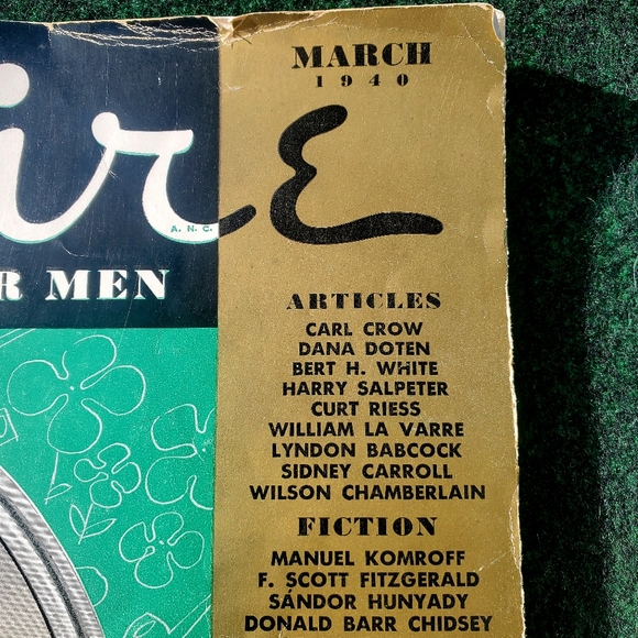 Esquire Magazine March 1940 Lilian Harvey F. Scott Fitzgerald Margot Stevenson - Picture 2 of 13